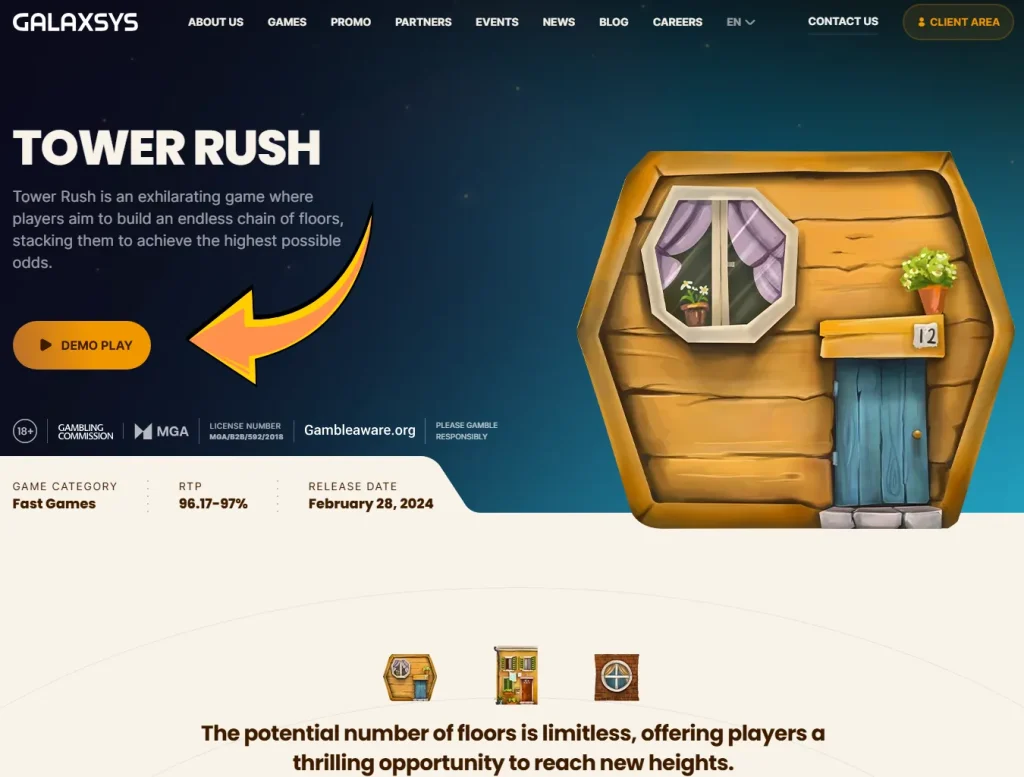 Tower Rush - demo starten